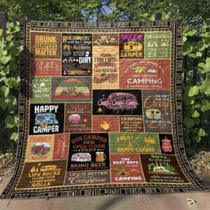 The Best Days Are Spent Camping Quilt Blanket Aq55  Quilt